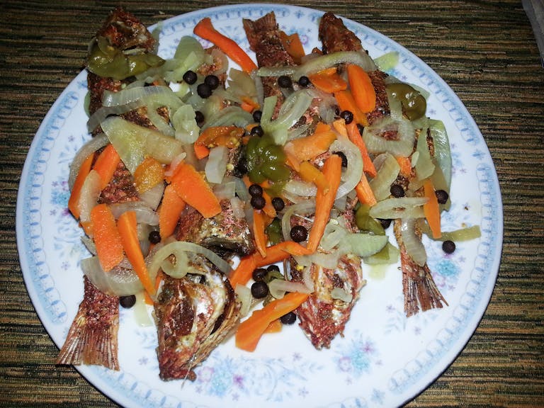 Red Mullet (Jamaican Goat Fish) Sams Caribbean Restaurant & Marketplace